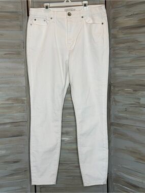 Vineyard Vines preppy white high rise skinny denim jeans 5 pocket size 31 EUC